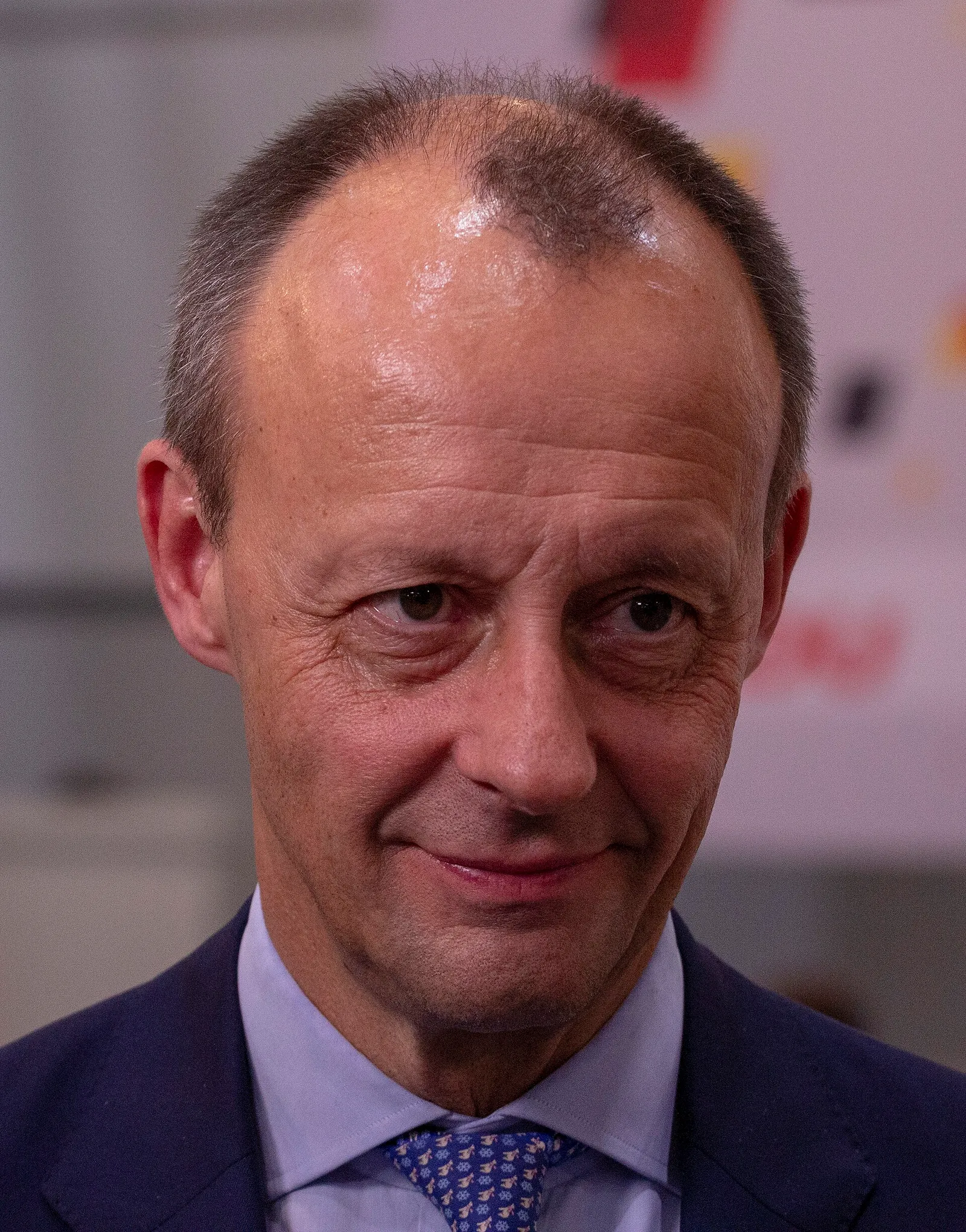 Friedrich Merz under en CDU-partikongress, arkivbild