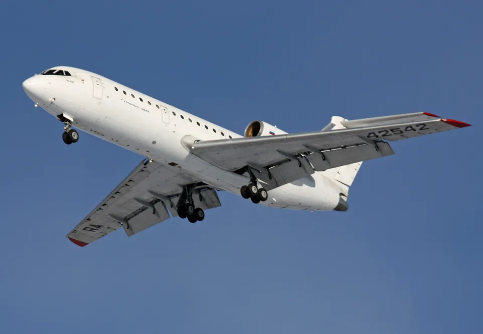 Ett passagerarflygplan i luften
