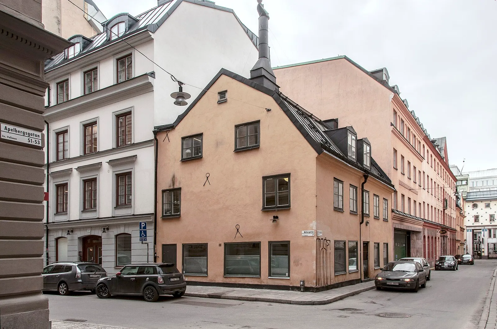 Gathörn i centrala Stockholm