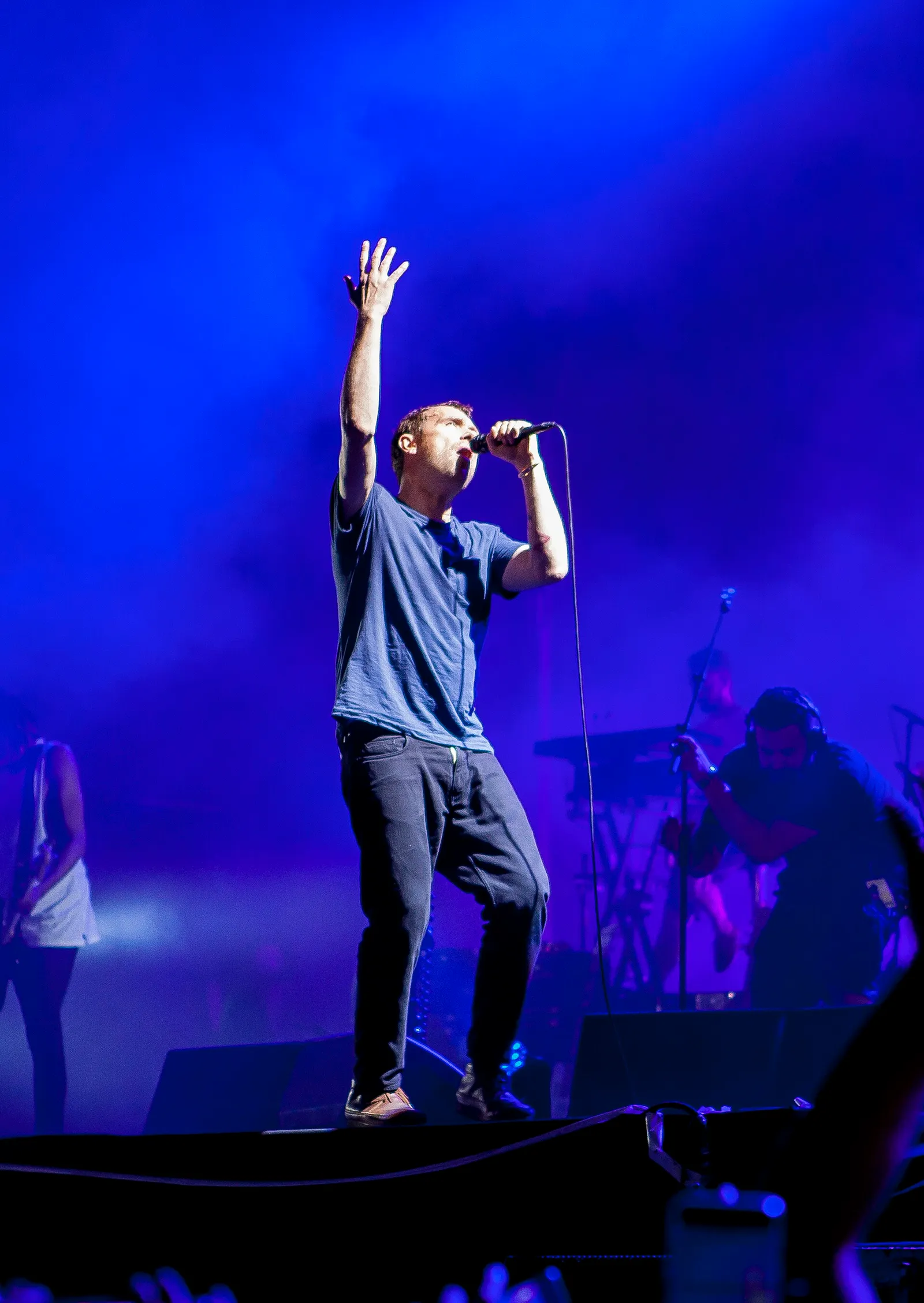 Damon Albarn uppträder med Gorillaz