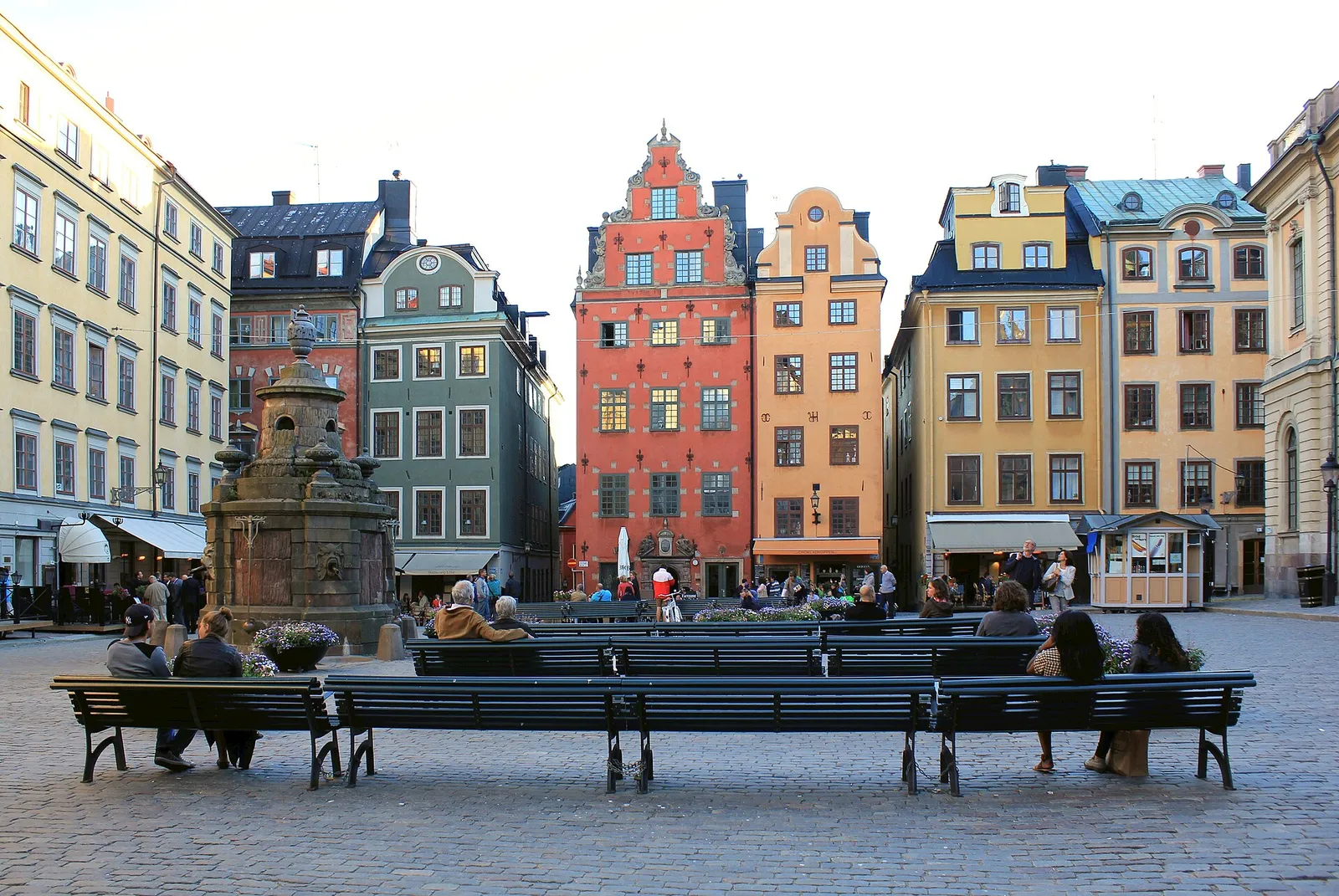 Stortorget i Gamla stan i Stockholm, med Börshuset