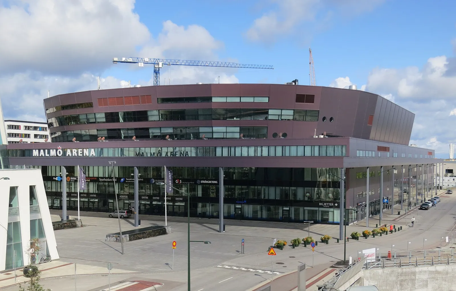 Malmö Arena sedd utifrån