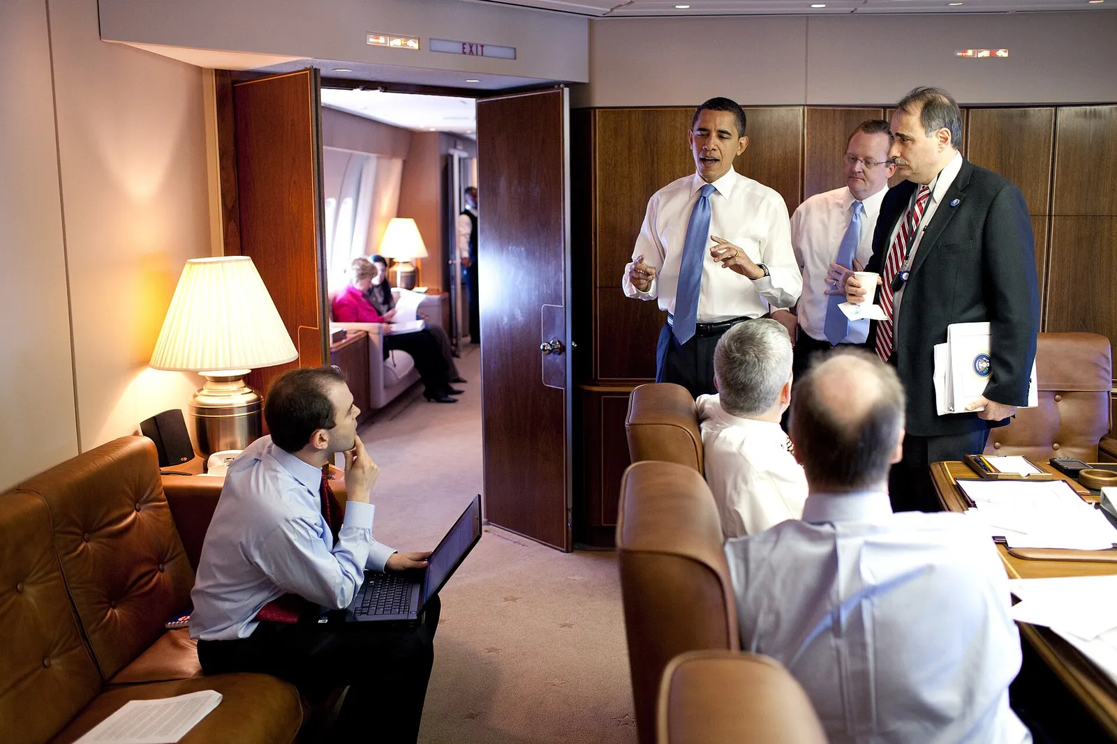 Konferensrummet ombord på Air Force One