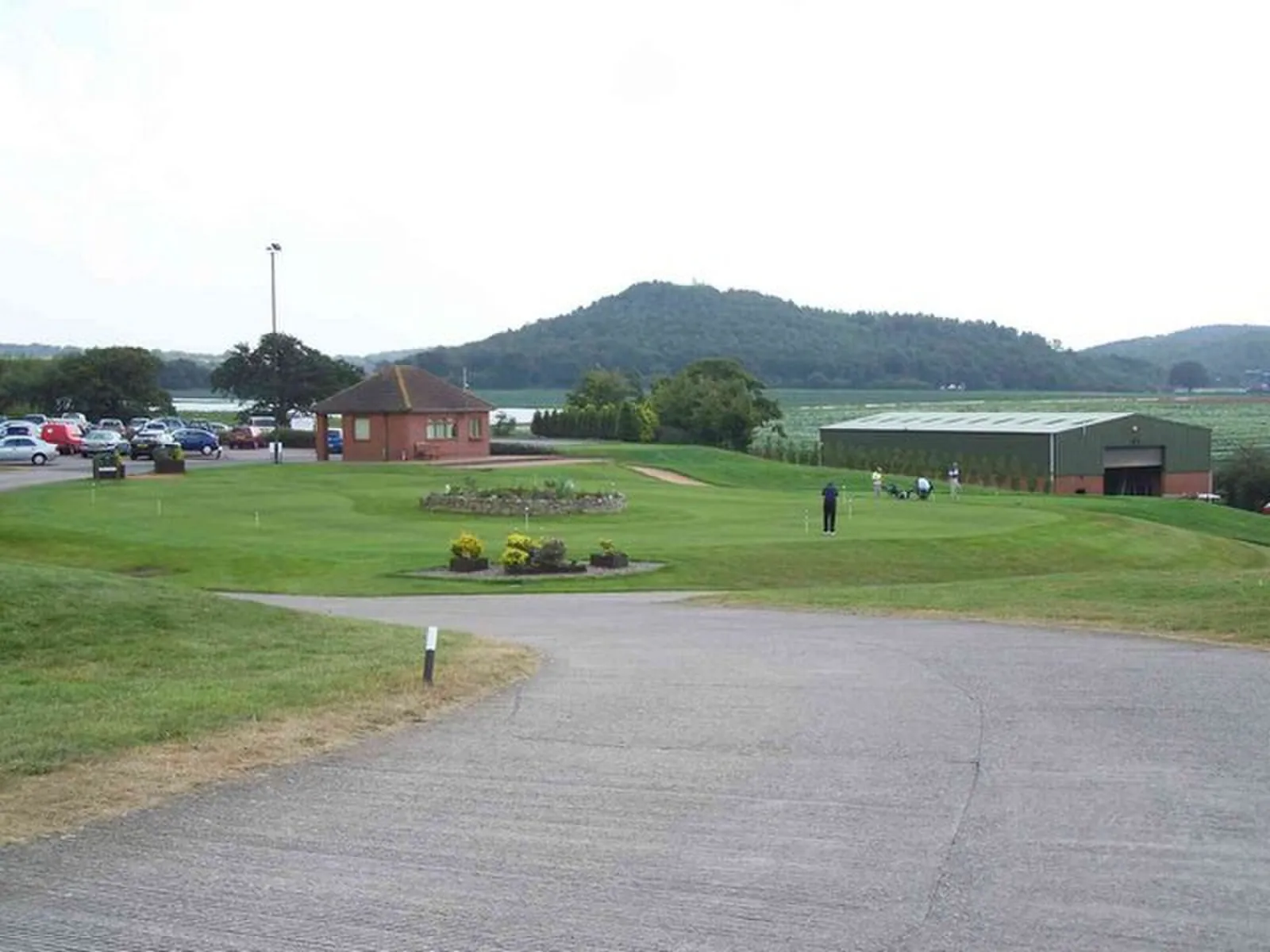 Green på en golfbana
