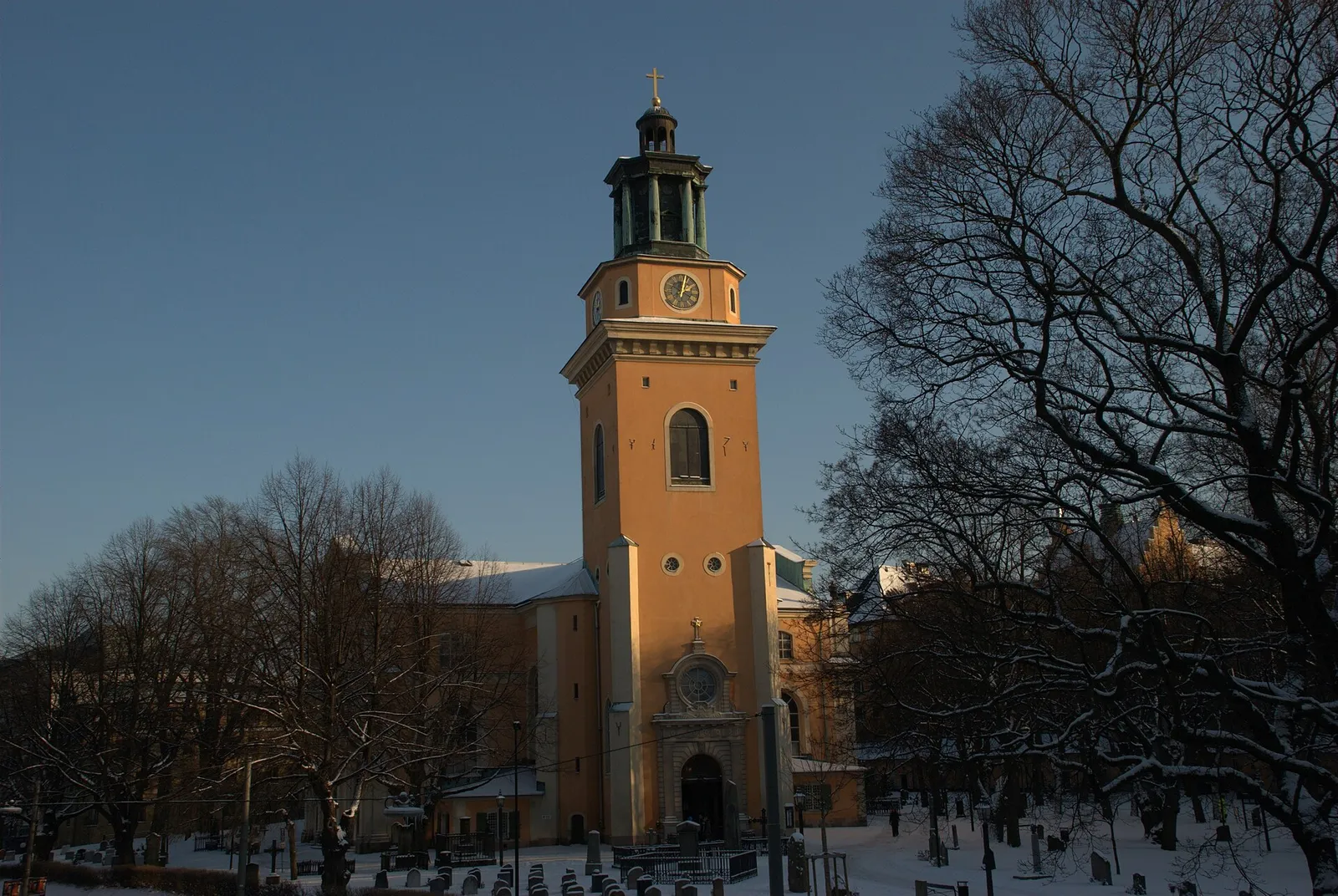 Maria Magdalena kyrka på Södermalm i Stockholm, arkivbild