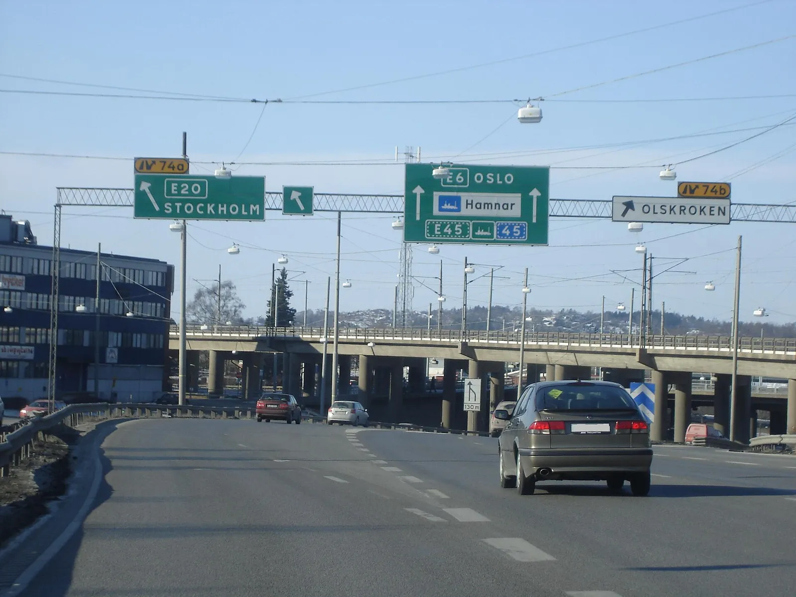 Motorvägstrafik i Göteborgsområdet, arkivbild
