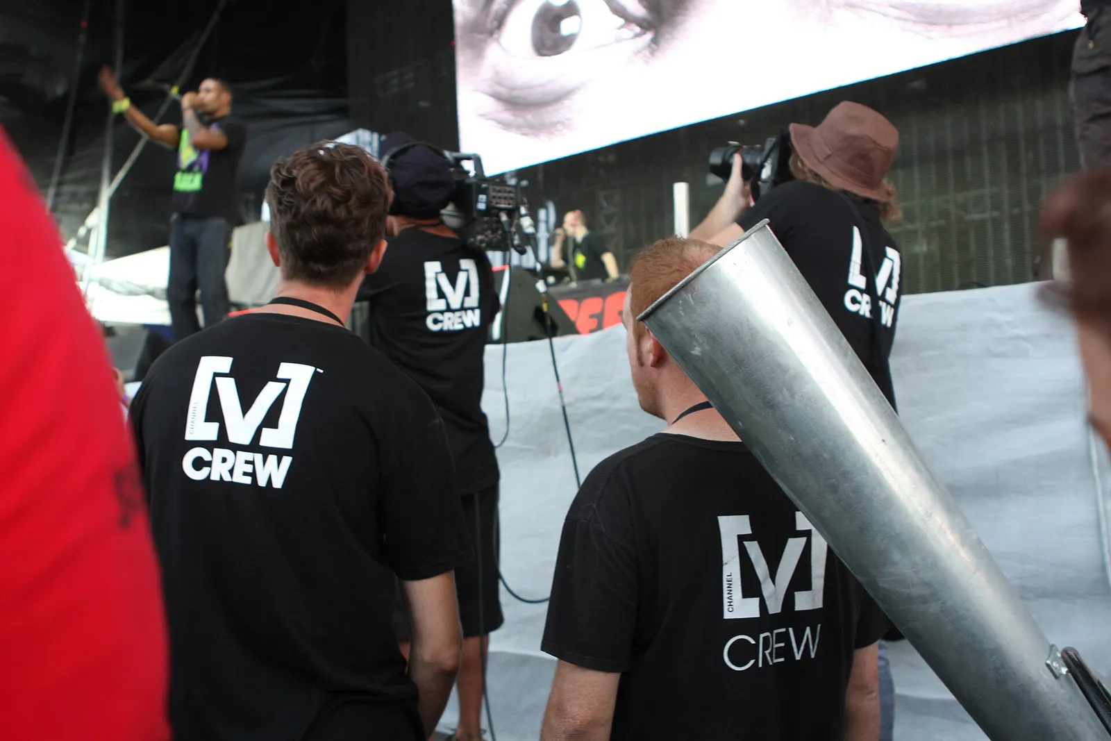 Publik på en musikfestival
