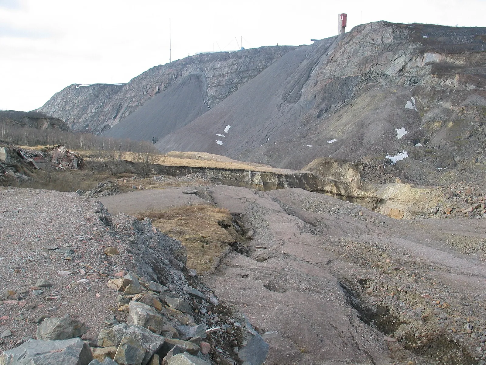 Dagbrott vid Kiirunavaara-gruvan i Kiruna (arkivbild)