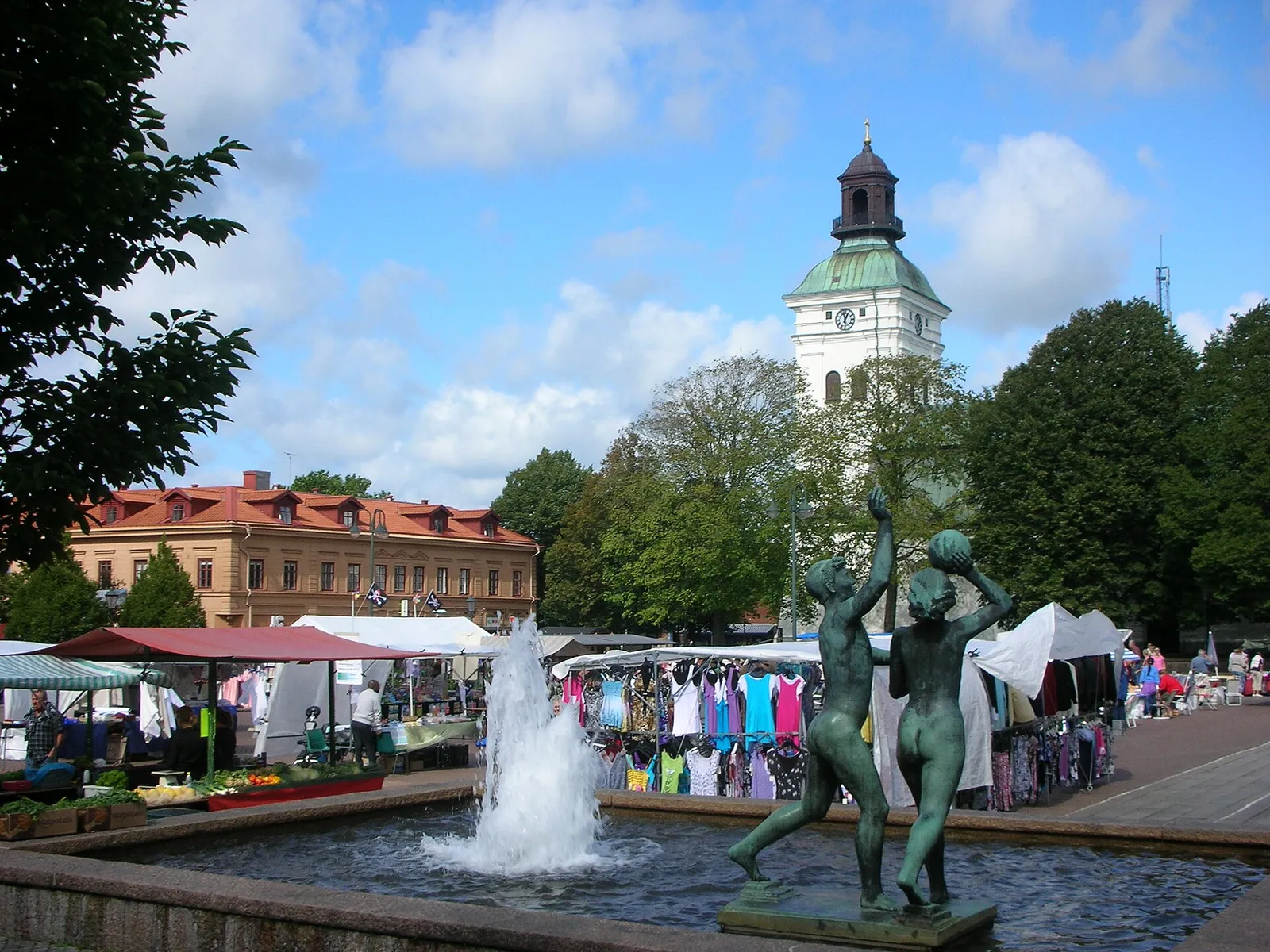 Torget i Varberg, arkivbild