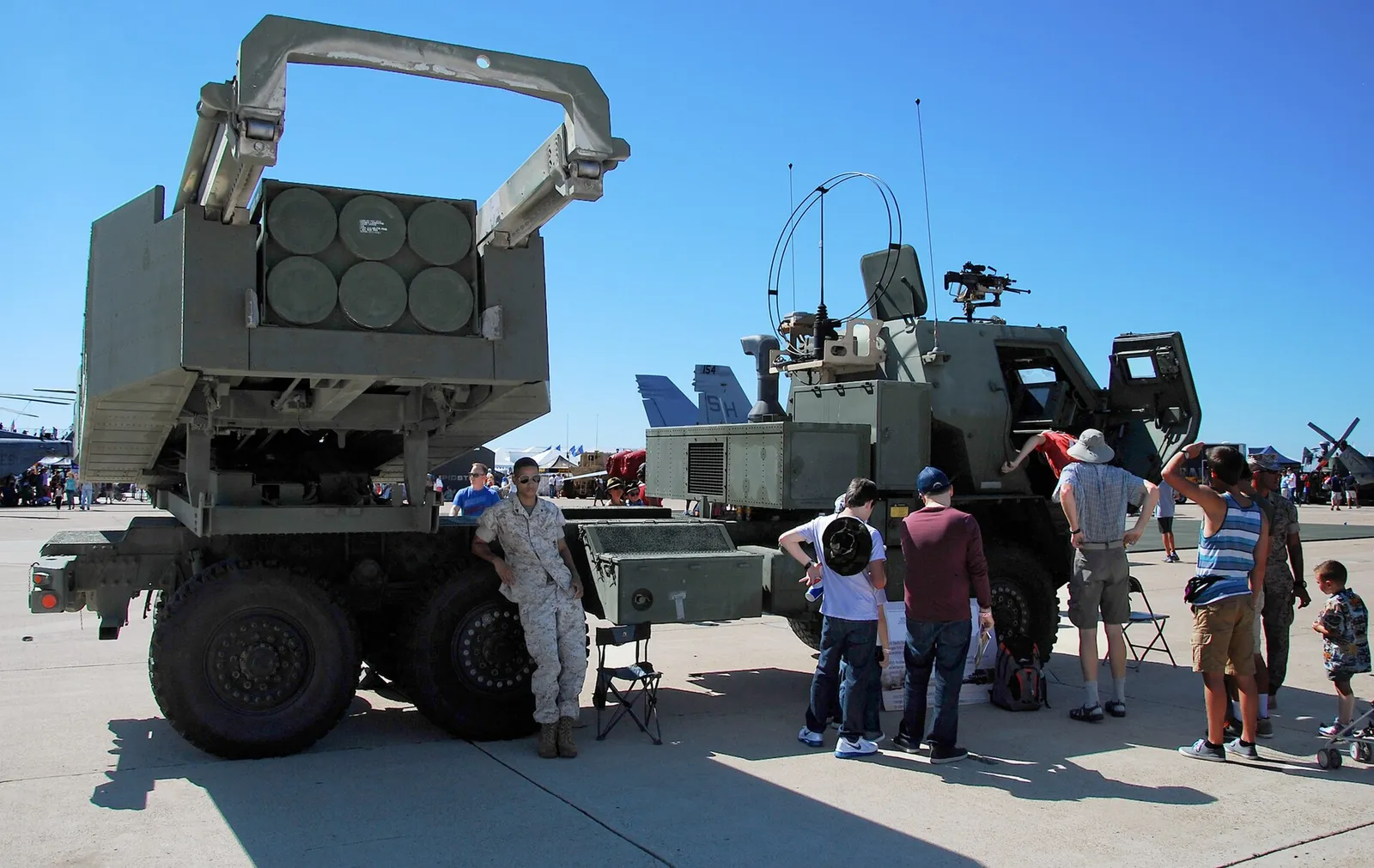 Arkivbild: ett raketartillerisystem av typen M142 Himars.
