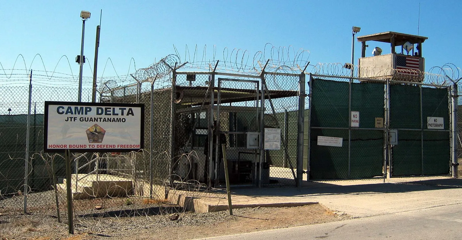 Arkivbild: Camp Delta vid Guantanamobasen på Kuba