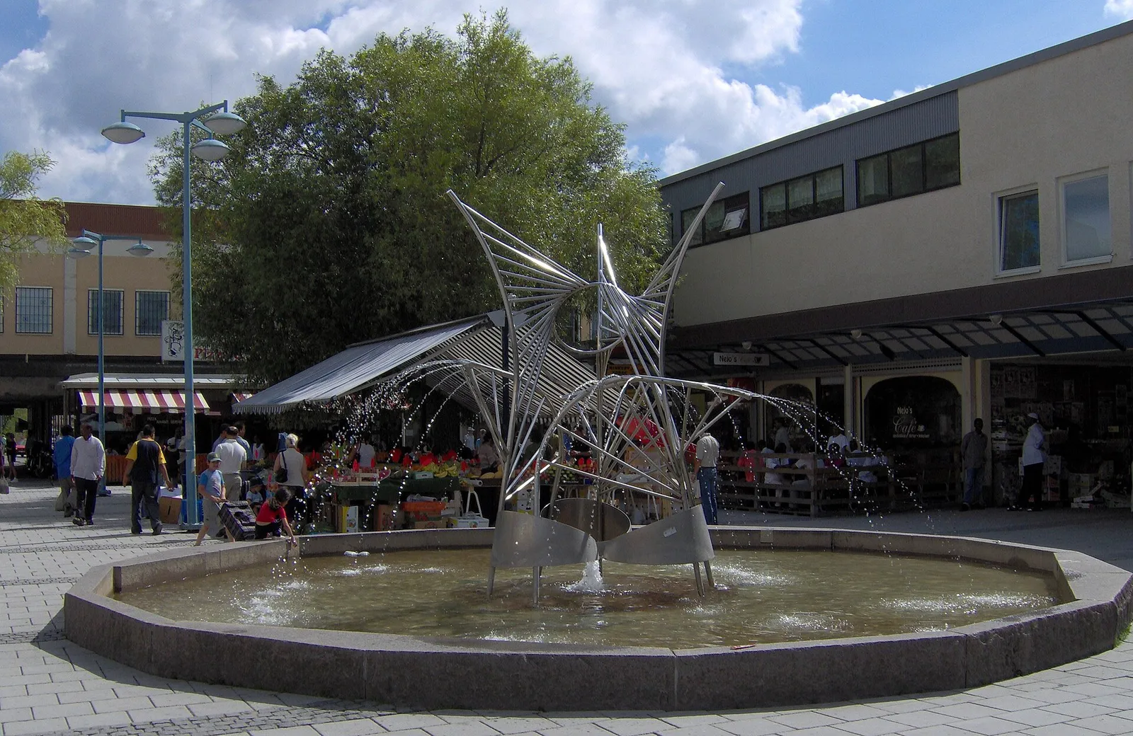 Rinkeby torg i Stockholm, arkivbild