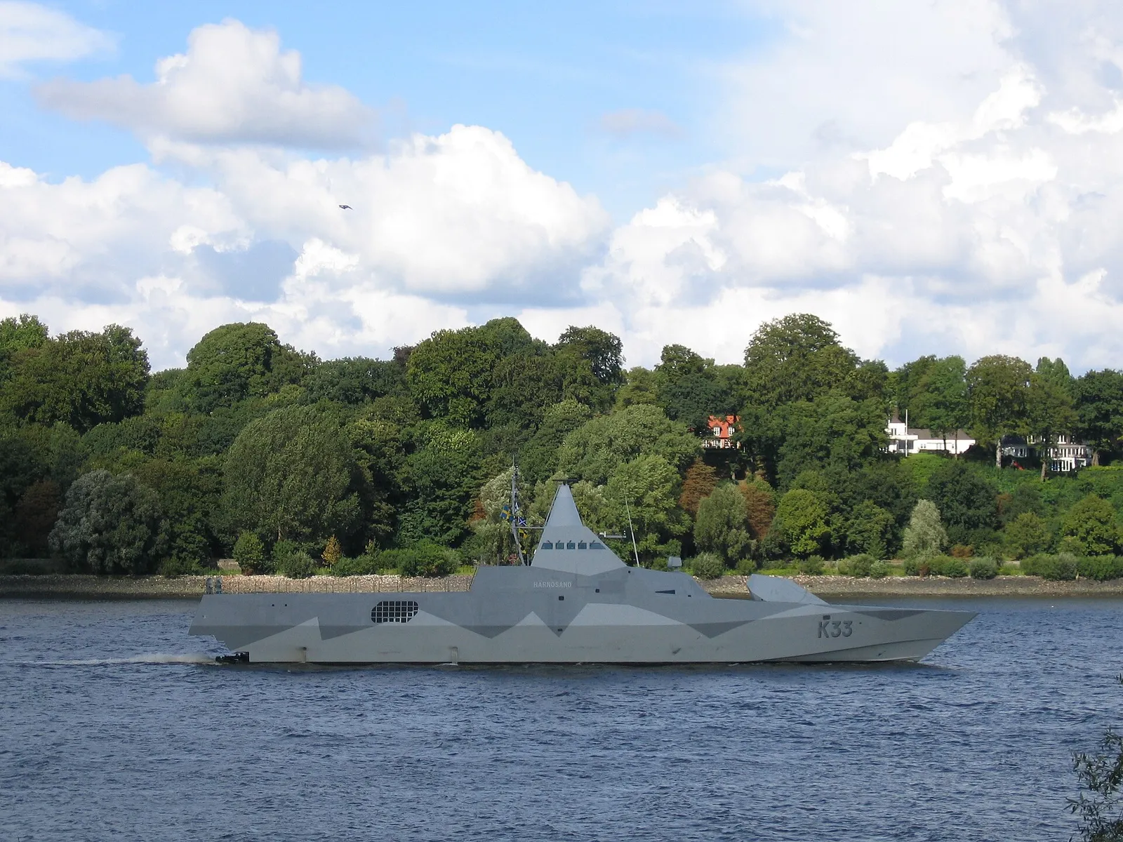 Den svenska korvetten HMS Härnösand