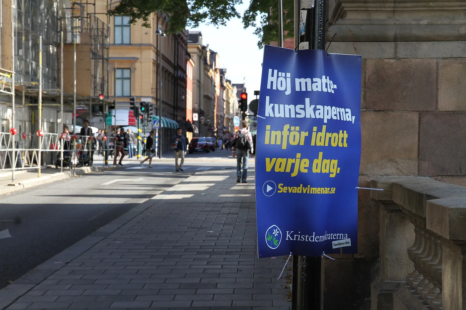 Arkivbild: valrörelse i Stockholm.