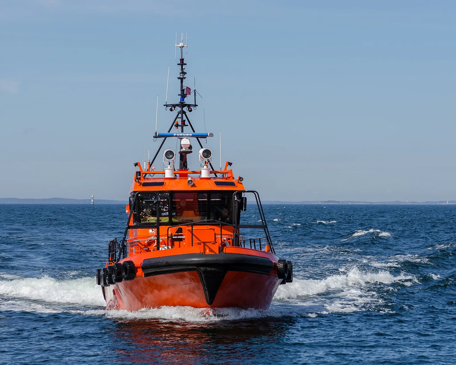 En svensk lotsbåt vid Landsort