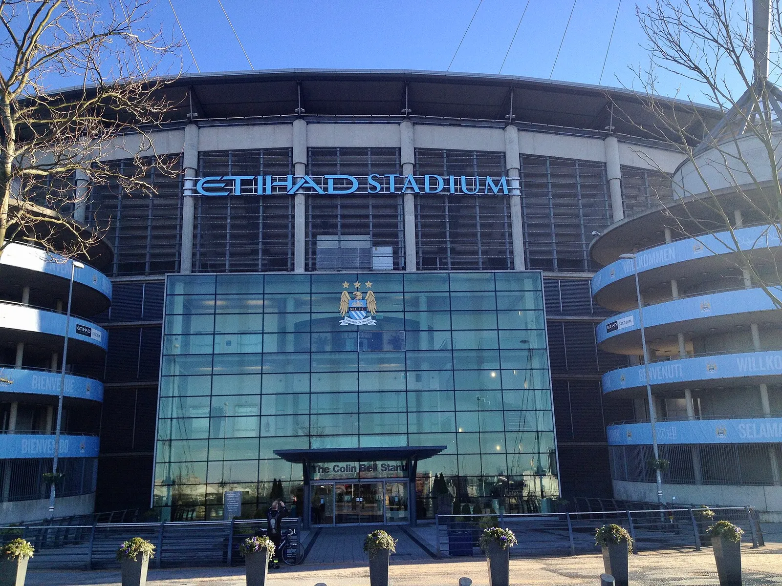 Etihad Stadium i Manchester, arkivbild
