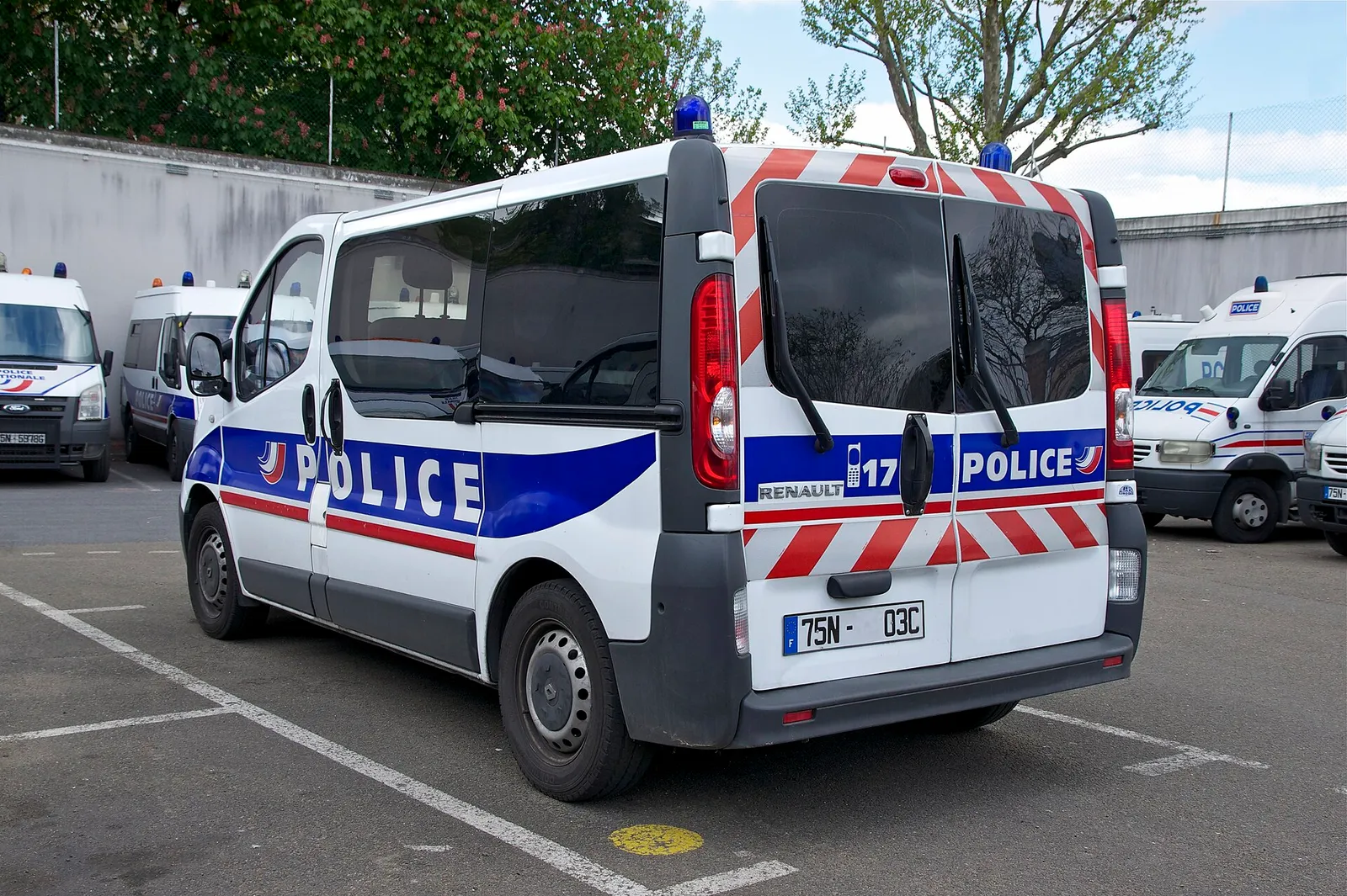 Fransk polisbil (arkivbild)