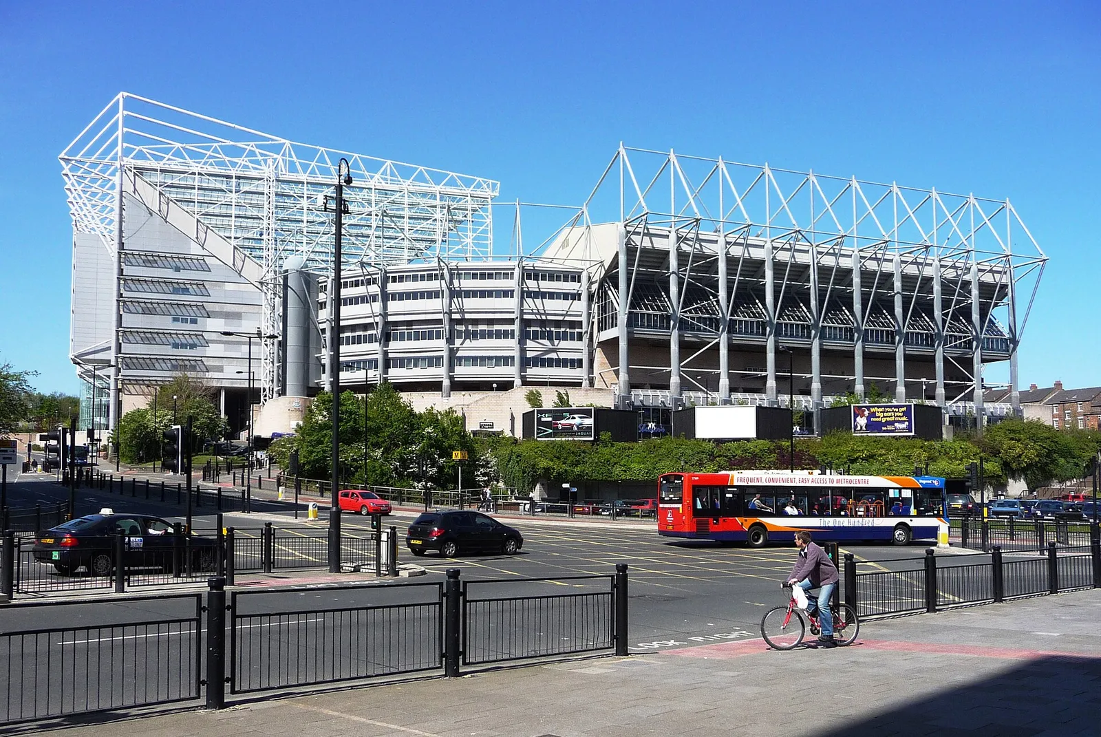 St James' Park i Newcastle, arkivbild