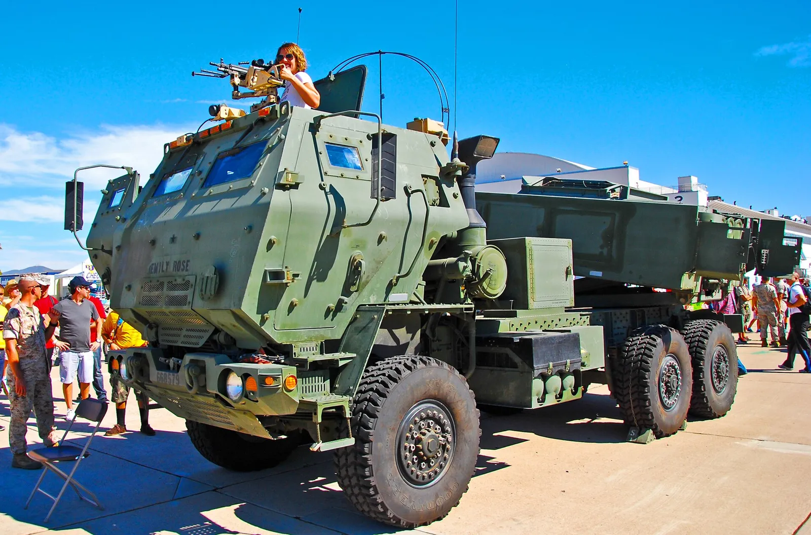 Arkivbild: ett raketartillerisystem av typen M142 Himars.