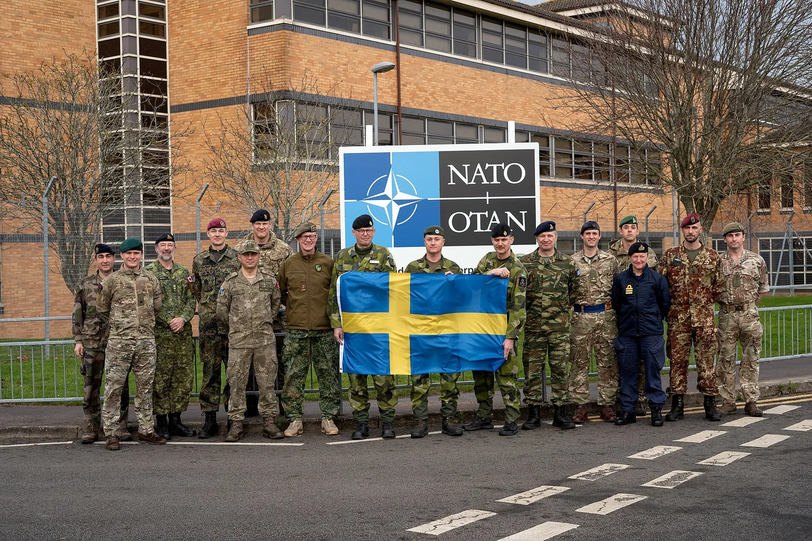 Nato- och svenska officerare planerar tillsammans