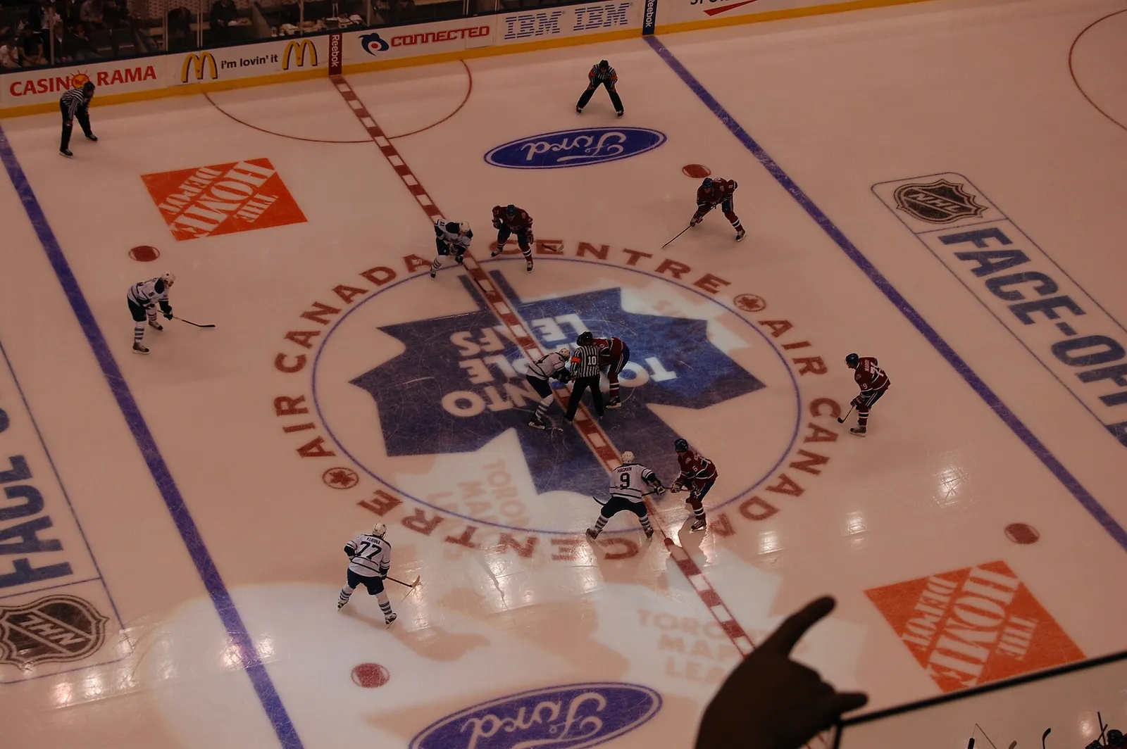 Tekning i en NHL-match