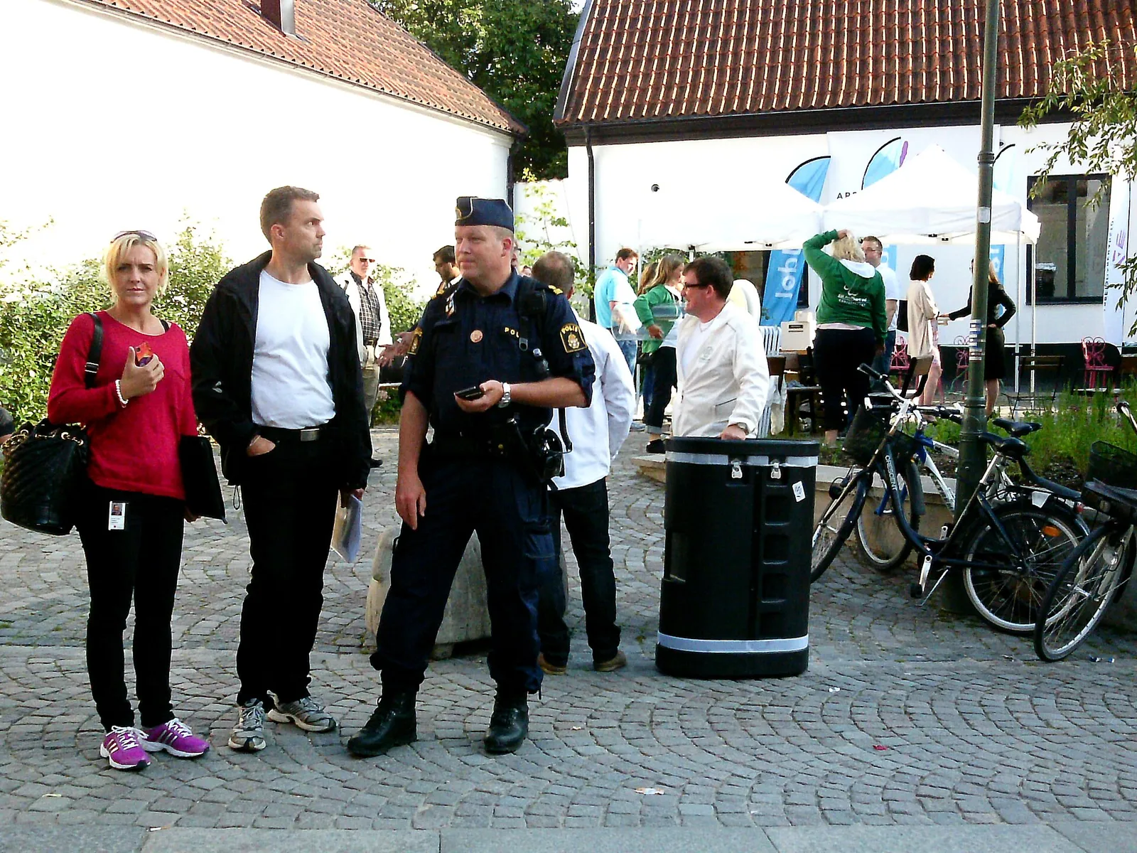Svensk polis i tjänst, arkivbild