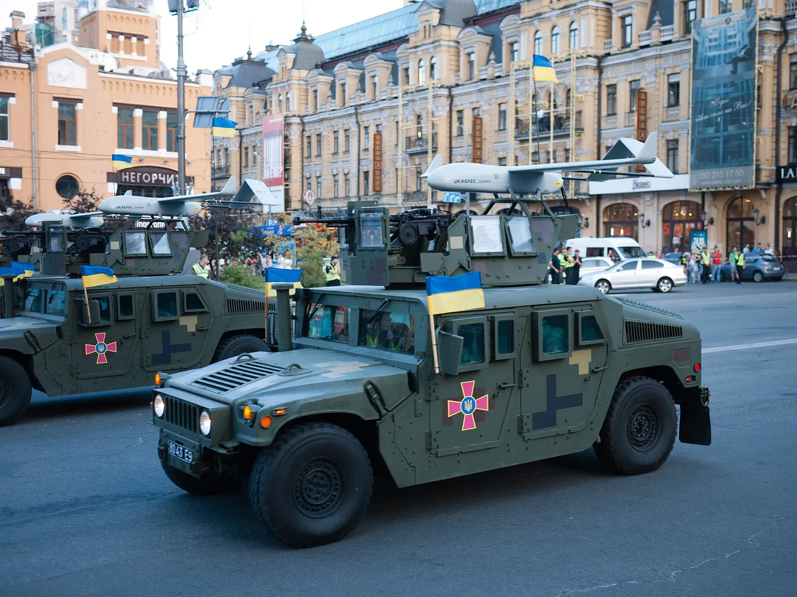 Ett ukrainskt obemannat flygfarkost (drönare), arkivbild