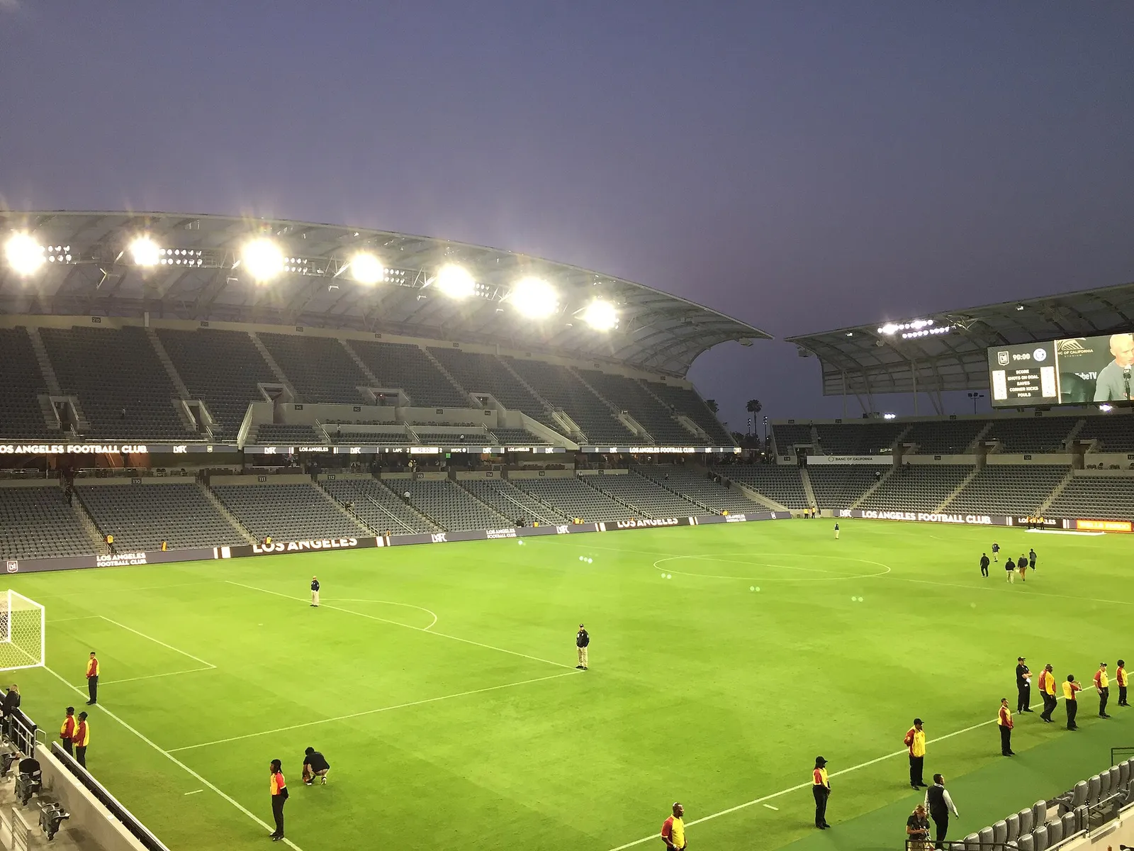 Los Angeles FC:s arena inifrån