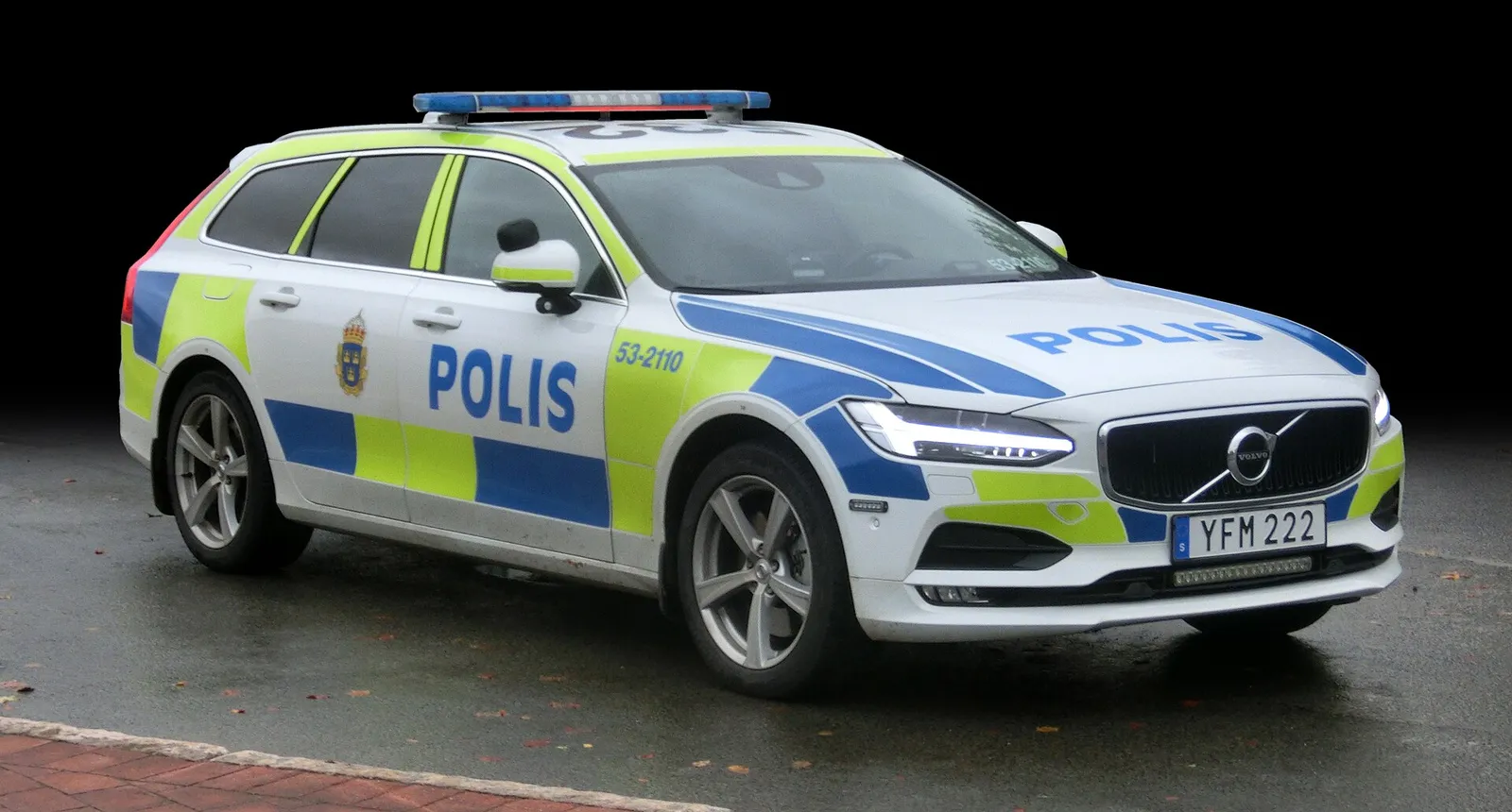 En svensk polisbil