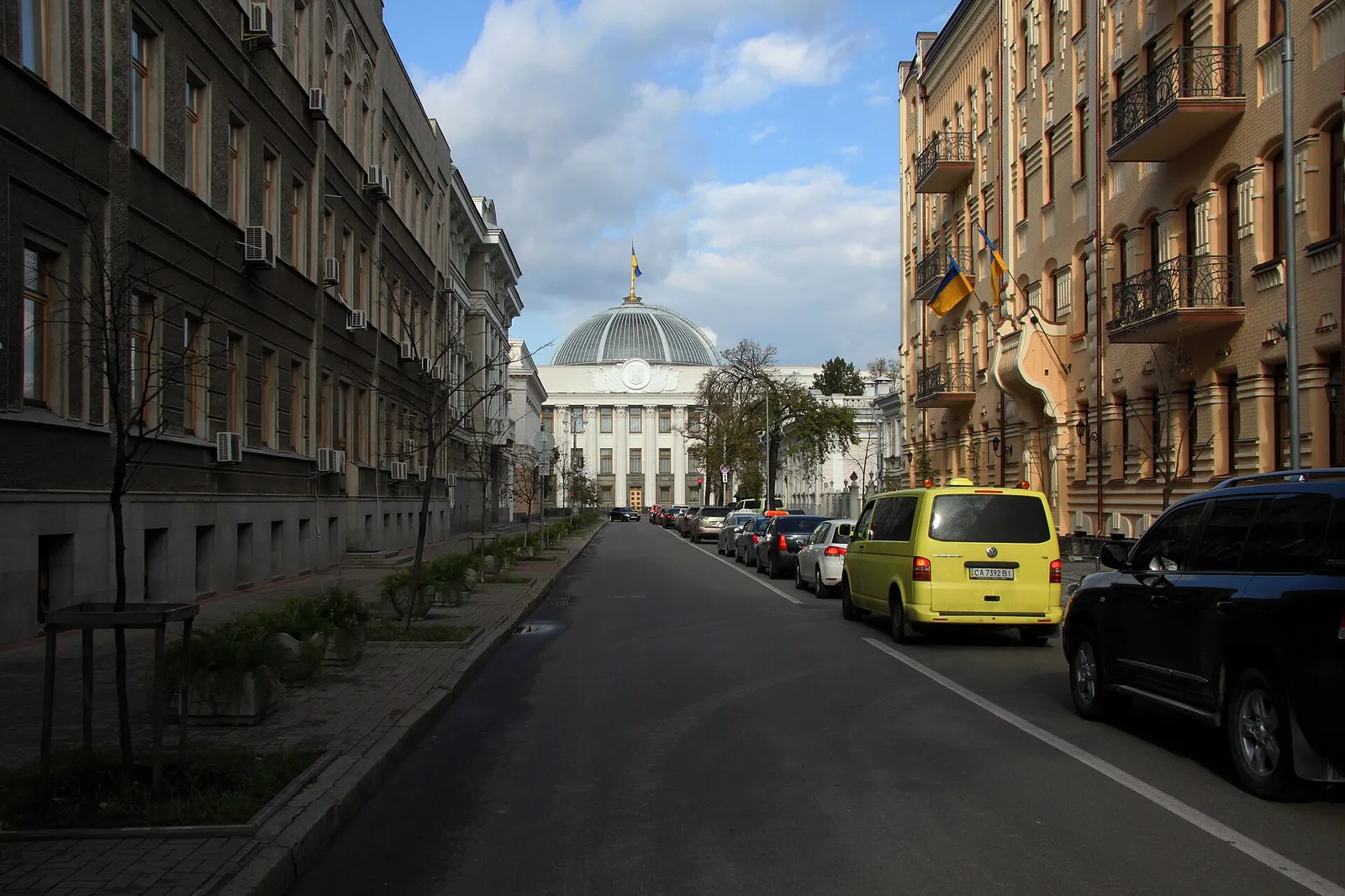 Ukrainas parlamentsbyggnad i Kiev